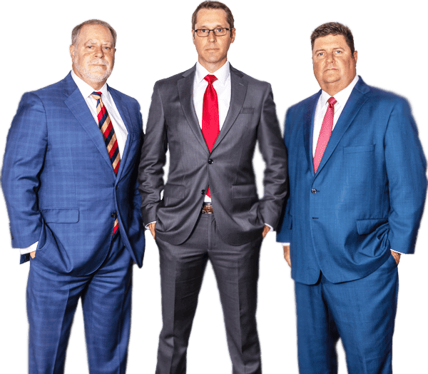 Attorneys David Parry, Matthew Kindel and Curtis Crider